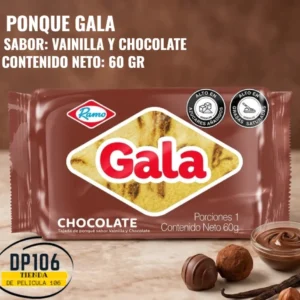 Ponque Gala Sabor A Chocolate 60 Gramos