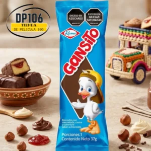 Ponque Gansito Cobertura Sabor A Chocolate 37 Gramos