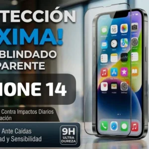 Iphone 14 Vidrio Blindado Transparente