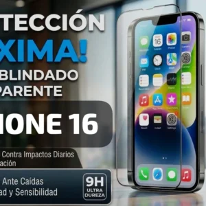 Iphone 16 Vidrio Blindado Transparente