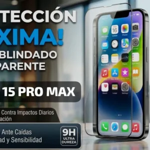 Iphone 15 Pro Max Vidrio Blindado Transparente