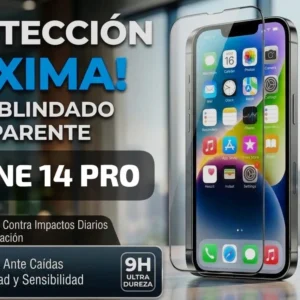 Iphone 14 Pro Vidrio Blindado Transparente