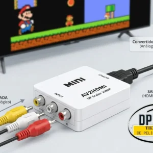 Convertidor Adaptador Rca A Hdmi Av2hdmi Tvbox Full Hd 1080p
