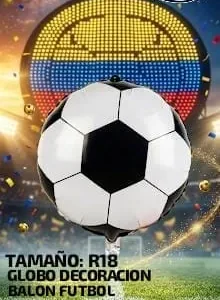 Globo Balon Decoracion Futbol R18 X 1 Und