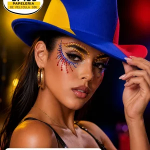 Sombrero Vaquero Talla Adulto Tricolor Colombia