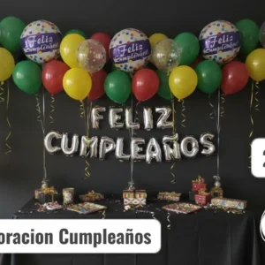 Globos Decoración Feliz Cumpleaños 25 Piezas