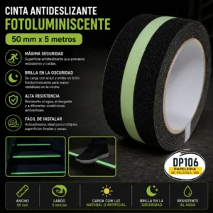 Cinta Antideslizante Reflectiva 50 Mm X 5 Metros