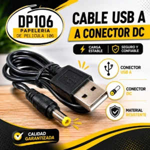 Cable Usb A Conector Dc