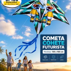 Cometa Cohete Futurista (135 X 150 Cm)