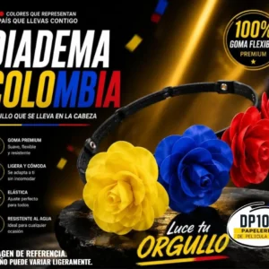 Diadema De Flores Tricolor Colombia X 1 Und