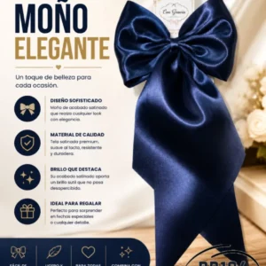 Moño Para El Cabello Azul