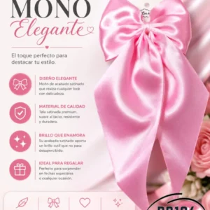 Moño Para El Cabello Rosa