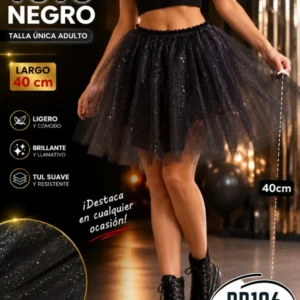 Tutu Negro 40 Cm Falda Adulto