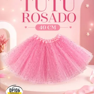 Tutu Rosado 40 Cm Falda Adulto
